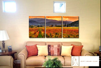 marslasar_vintner's sunset_30x72 triptych install_cordair